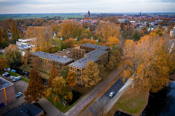 Circulair M’DAM volledig opgetrokken uit CLT